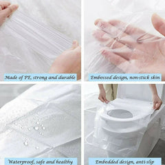BIODEGRADABLE DISPOSABLE TOILET SEAT COVER (10 PCS)