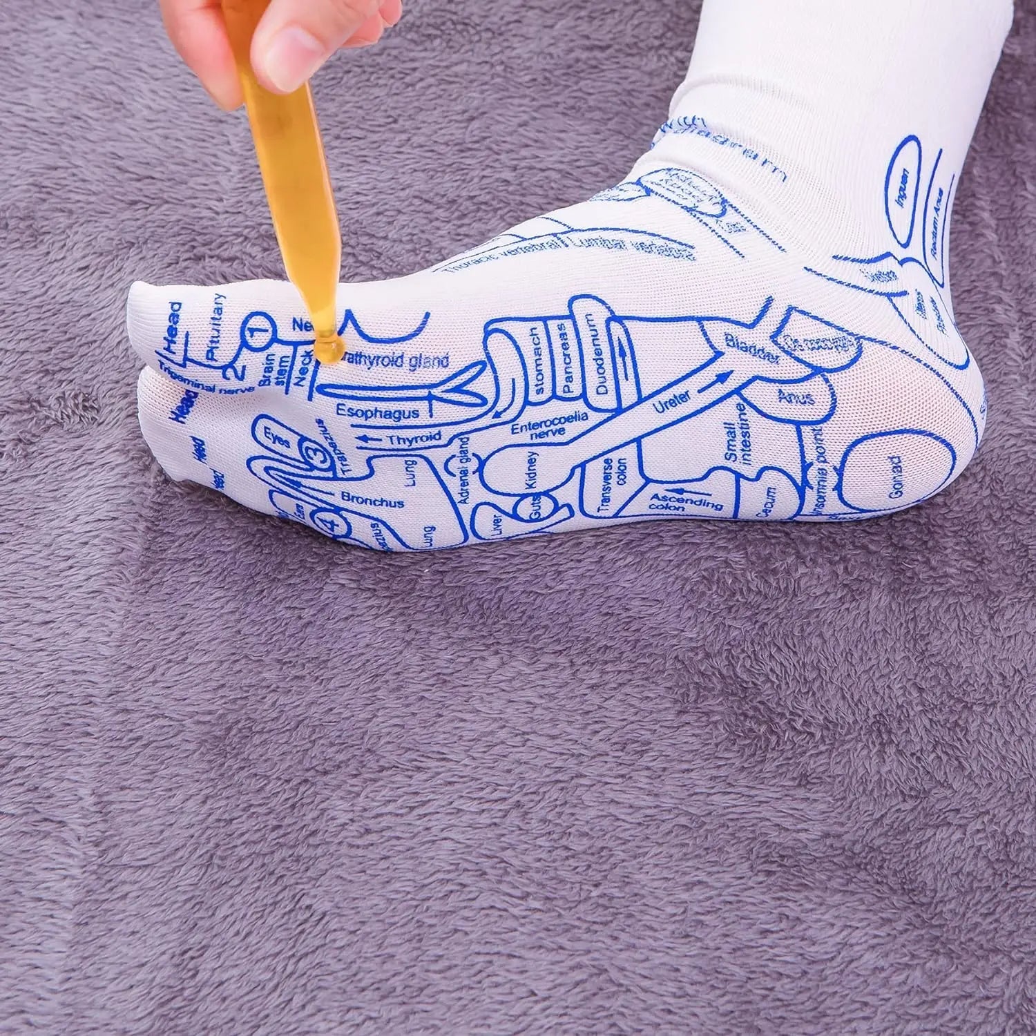 Foot Massage Acupressure Socks (SOCKS + STICK)