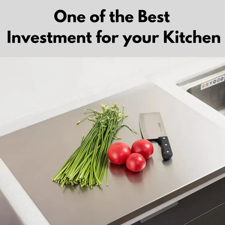 Stainless Steel Cutting and Chopping Kitchen Board
