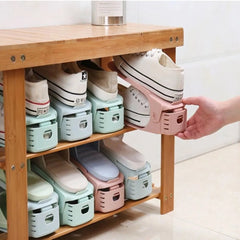 Double Layer Free Standing Shoe Rack