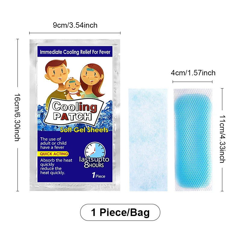 Cooling Migraine Relief Patch | Headache & Fever Temperature Control