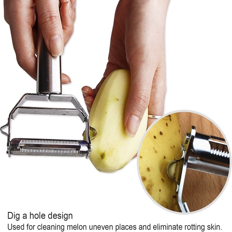 Stainless Steel Multi-Function Vegetable & Fruit Peeler Grater