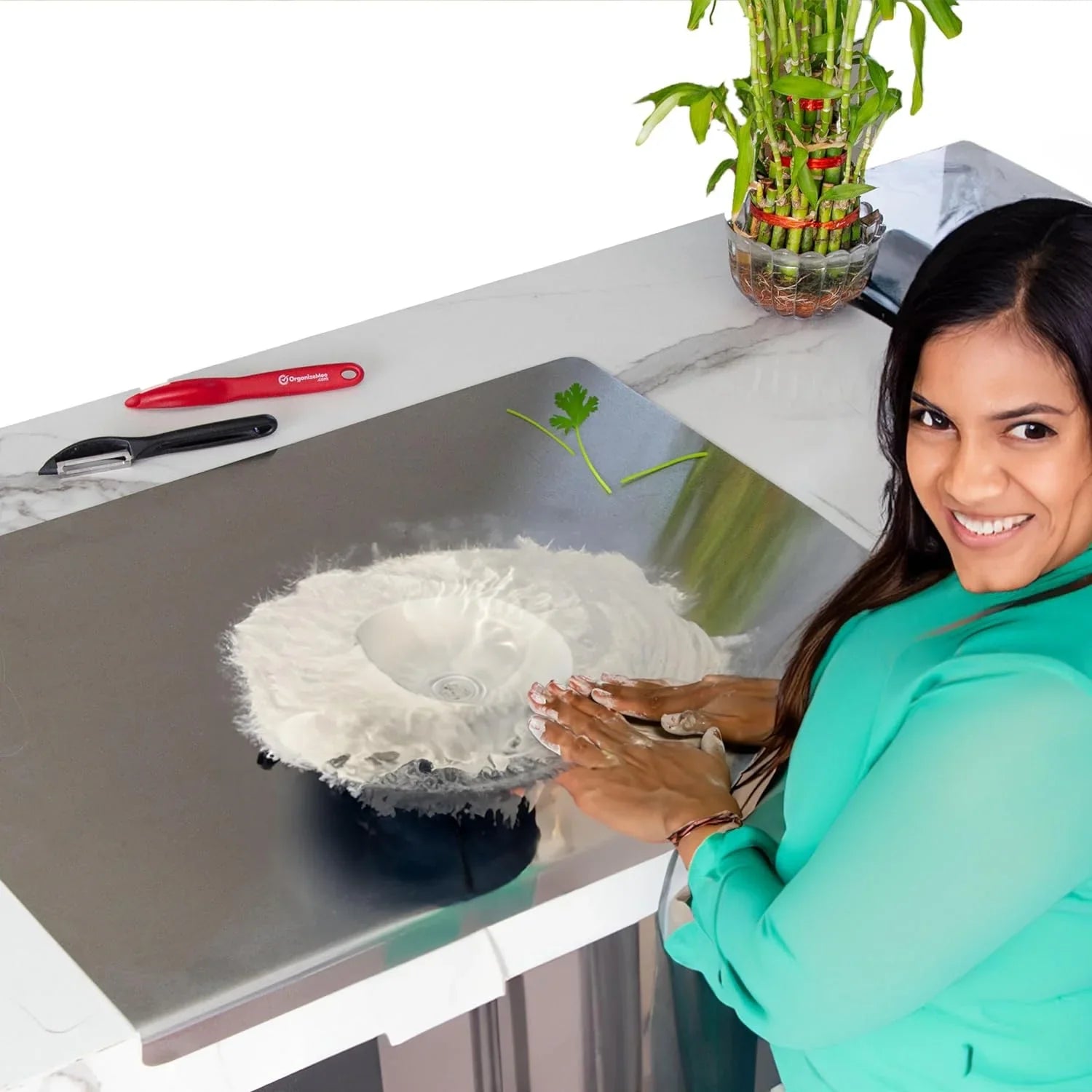 Stainless Steel Cutting and Chopping Kitchen Board