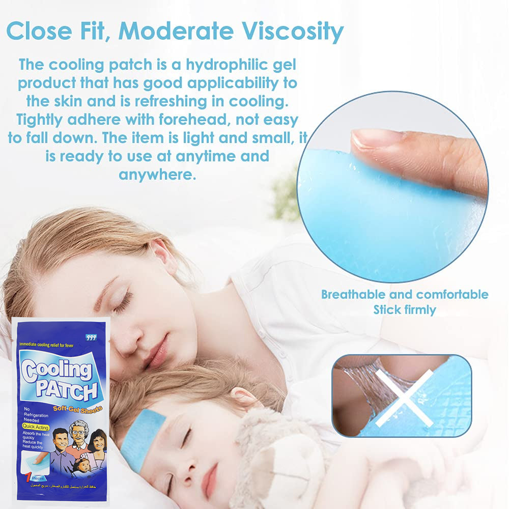 Cooling Migraine Relief Patch | Headache & Fever Temperature Control