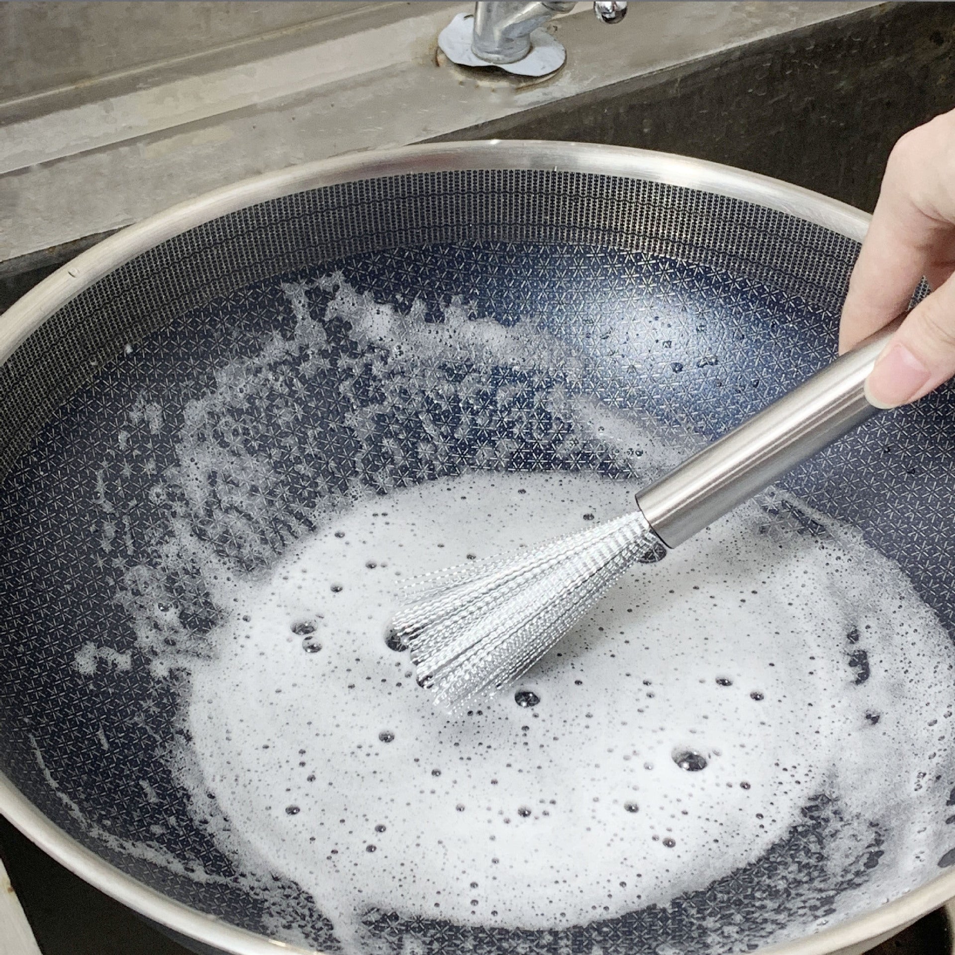 Stainless Steel Pot Brush Cleaning Brush