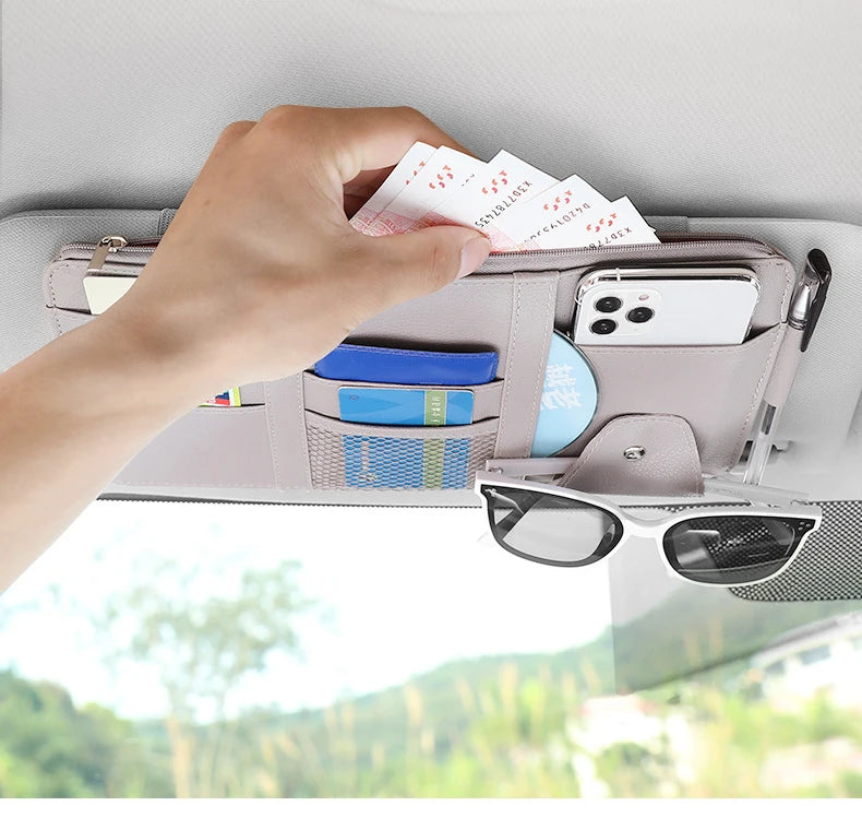 Car Sun Visor Organizer Multi-Pocket