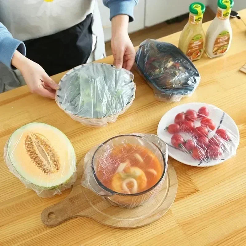 Food-Grade Disposable Plastic Wrap ( 100 Pieces )